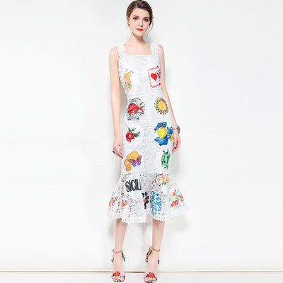 Vestido Largo de Encaje Elegante - Image 4