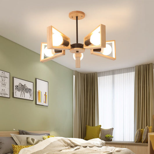 Lámpara Colgante de Madera para Dormitorio - Image 3