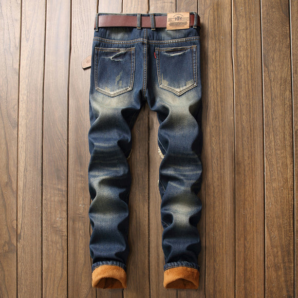 Jeans Casuales de Cachemira para Hombre - Colección Otoño Invierno