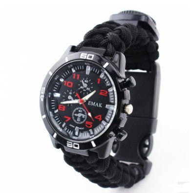 Reloj de Supervivencia Multifuncional con Brújula, Termómetro y Kit de Rescate - Image 17