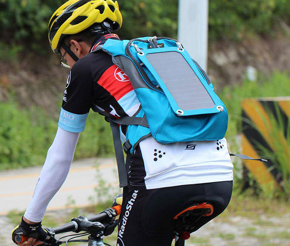 Mochila Solar para Ciclismo y Deportes Outdoor - Carga Rápida y Ligera