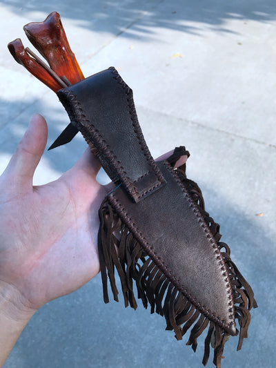 Cuchillo Artesanal de Acero Forjado con Patrón Tradicional Indio - Image 12
