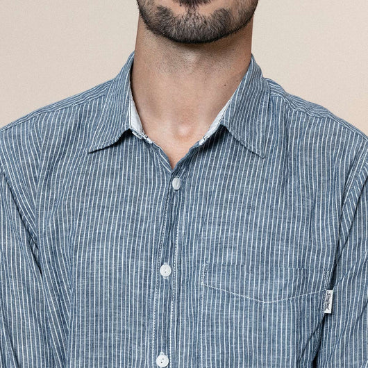 Camisa de Algodón y Lino Manga Larga - Image 5