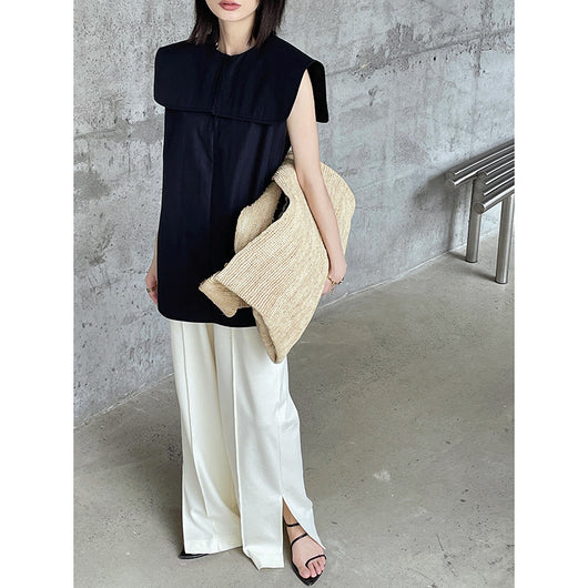 Chaleco Suelto Estilo Francés con Solapa Grande para Mujer - Image 11