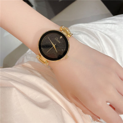 Reloj de Cuarzo Resistente al Agua con Malla Cielo Estrellado - Image 12