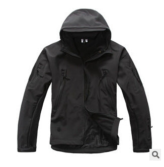 Chaqueta Impermeable Camuflaje Shark Skin con Capucha y Forro Polar - Image 4