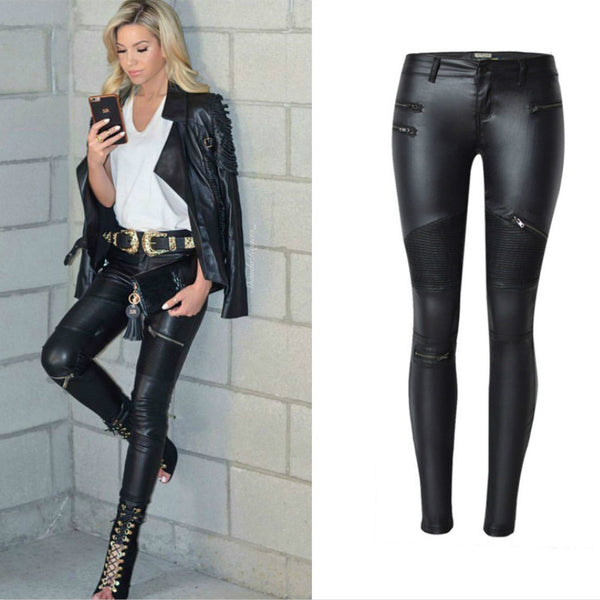 Pantalones de Cuero Premium