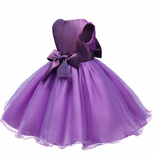 Vestido de Princesa Tutú Floral para Niña - Fiesta, Boda y Cumpleaños - Image 4