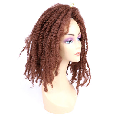 Peluca Afro Auténtica de Estilo Africano