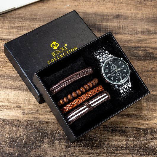 Reloj Deportivo de Acero Inoxidable con Movimiento de Cuarzo
