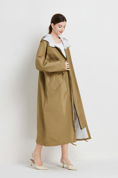 Gabardina Impermeable de Largo Medio para Mujer - Image 20