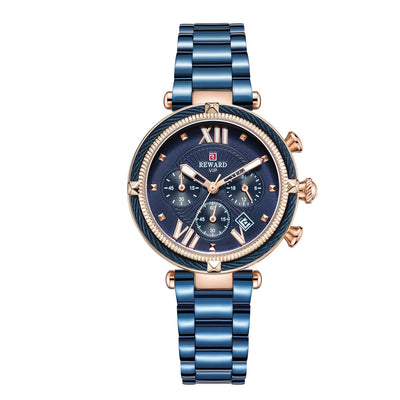 Reloj de Cuarzo Elegante para Mujer con Tres Ojos - Image 4