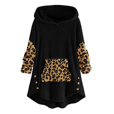Sudadera Hoodie de Felpa Manga Larga Suelta y Cómoda - Image 16