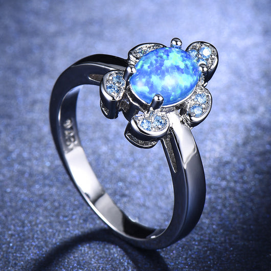 Anillo de Tortuga con Diamante Azul Agua - Image 2