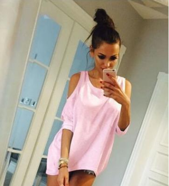 Camiseta Holgada sin Tirantes de Talla Grande para Mujer - Image 4