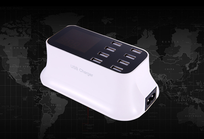 Cargador Rápido 40W con Pantalla Digital y 8 Puertos USB - Image 6