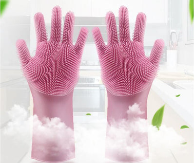 Guantes de Limpieza Resistentes al Calor con Cepillo de Silicona - Image 9