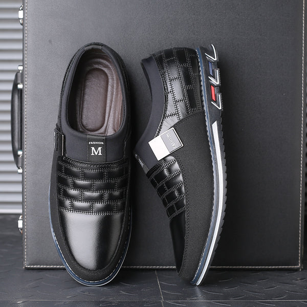 Zapatos de cuero casual transpirables para hombre