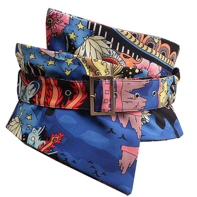 Cinturón Estilo Chino con Estampado y Pintura Artesanal - Image 5