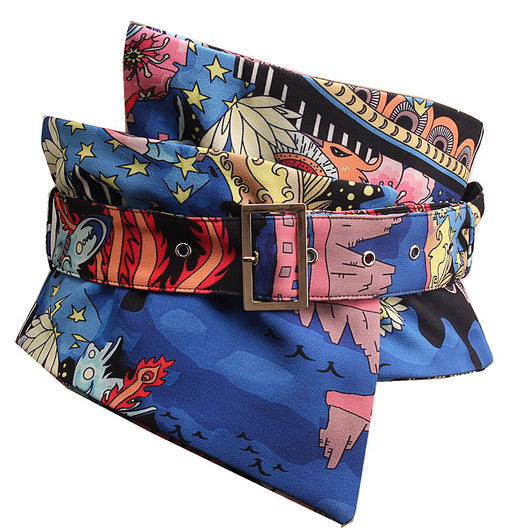 Cinturón Estilo Chino con Estampado y Pintura Artesanal - Image 5
