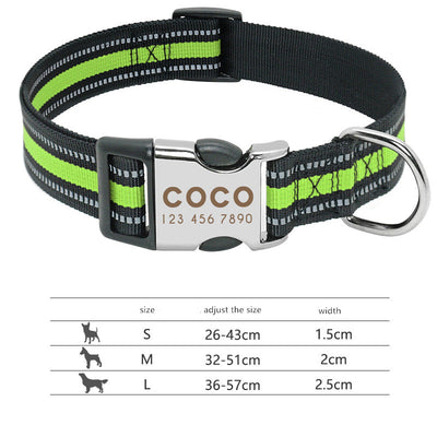 Collar Reflectante Personalizado para Perro con Nombre Grabado - Image 20