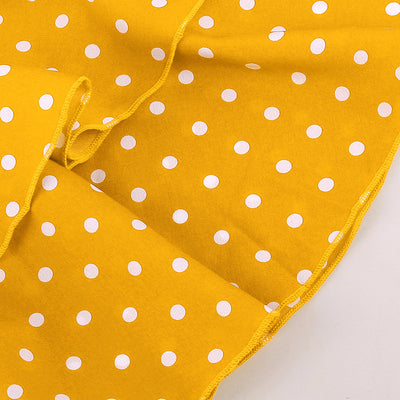 Vestido Infantil Estilo Vaquero con Lunares para Niñas - Image 5