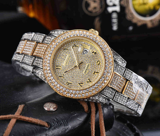Reloj de Cuarzo Acero Inoxidable con Cristales Completos para Hombre - Image 14