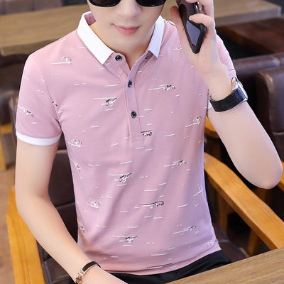 Playera de Contraste Manga Corta para Verano - Image 8