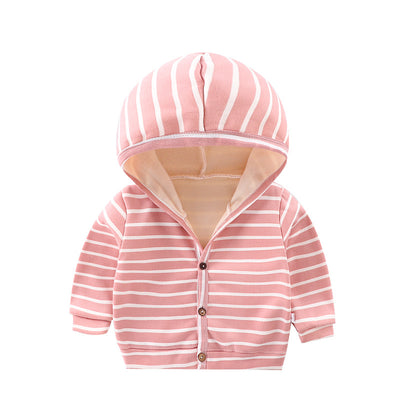 Cardigan Infantil Acolchado con Capucha y Forro de Velvet - Image 6