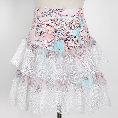 Conjunto Falda y Blusa Primavera con Cuello Elevado y Mangas Linterna - Image 13