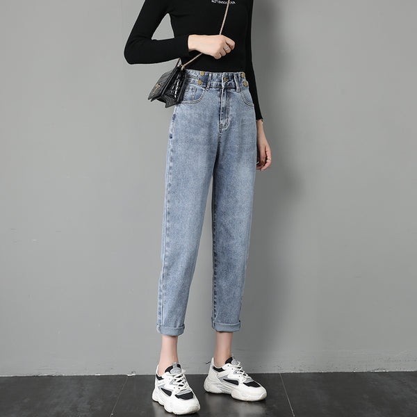 Jeans Harlan para Mujer - Cintura Alta Suelta y Moderna