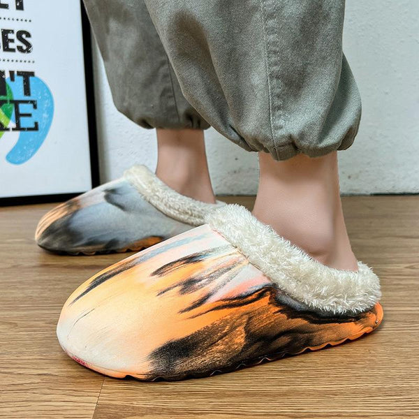 Pantuflas Térmicas Antideslizantes para Parejas - Algodón Impermeable