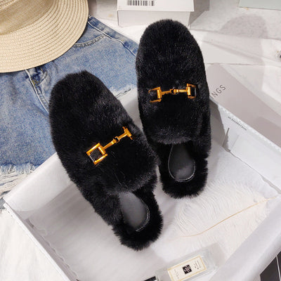 Pantuflas de Peluche Baotou para Mujer - Cómodas y Fáciles de Usar - Image 15