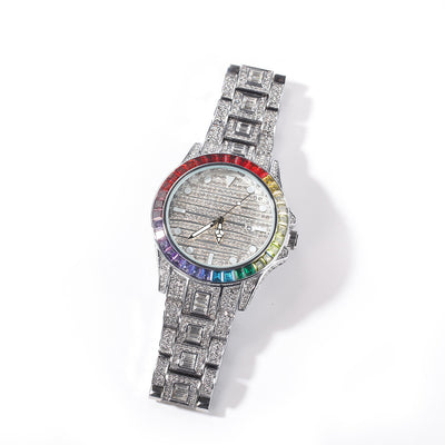 Reloj de Cuarzo Mariposa Diamante con Doble Botón - Image 14