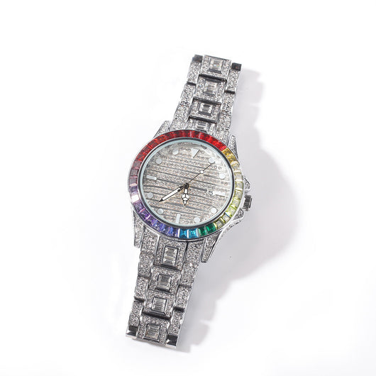 Reloj de Cuarzo Mariposa Diamante con Doble Botón - Image 14