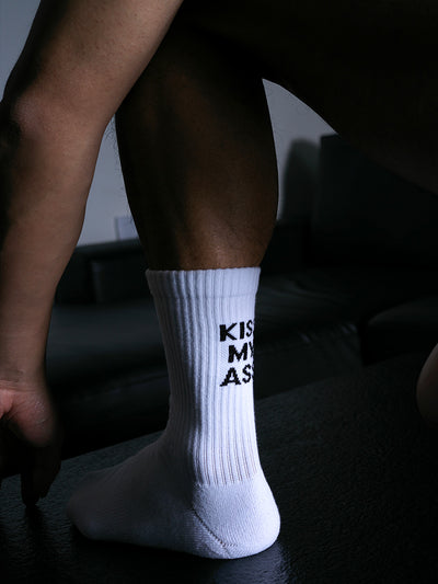 Calcetines Deportivos Altos de Algodón para Fitness - Image 4