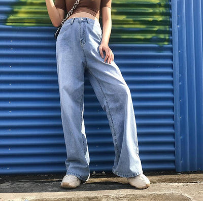 Pantalón Denim Talle Alto Pierna Recta Ancho - Image 2