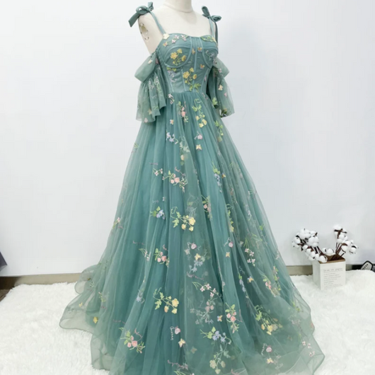 Vestido Hermanas Floral Hombro Descubierto - Image 6