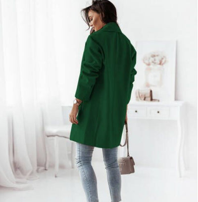 Abrigo de Lana Doble Botonadura con Cuello Tipo Blazer - Image 5