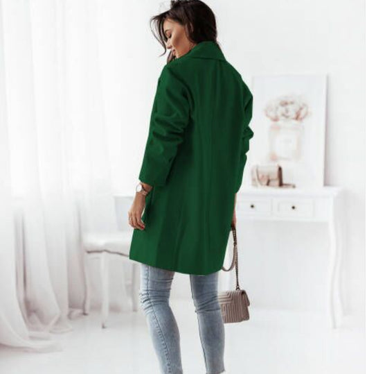 Abrigo de Lana Doble Botonadura con Cuello Tipo Blazer - Image 5