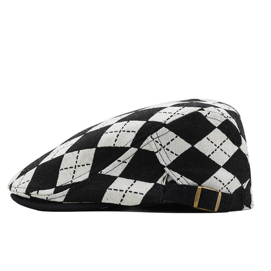 Gorra Plaid Retro Estilo Británico - Boina Pintor Casual - Image 7