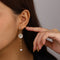 Aretes de Plata Esterlina Asimétricos con Letras Personalizadas