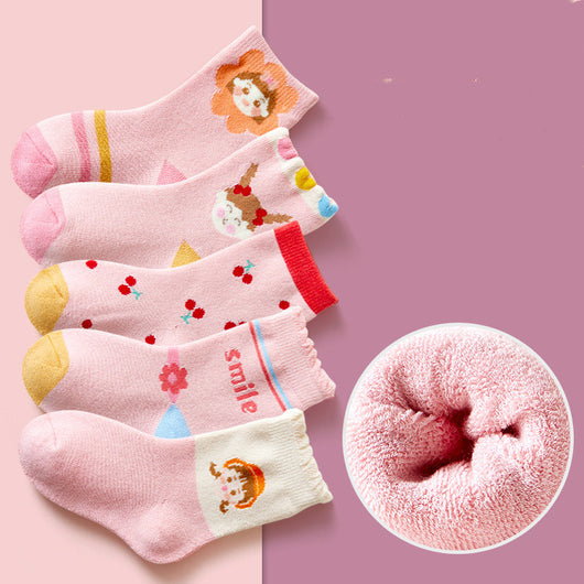 Calcetines Térmicos Infantiles Estampados - Tubo Grueso para Invierno - Image 14