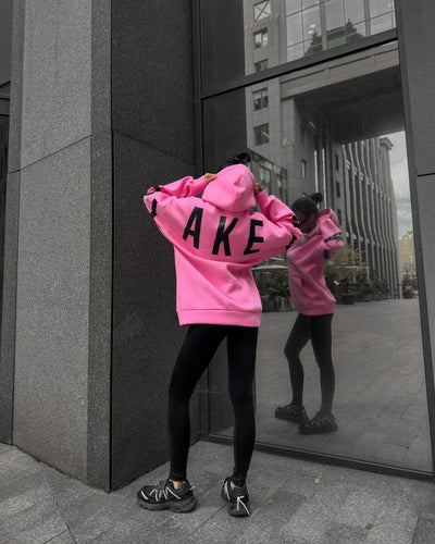 Sudadera Estampada Gruesa Oversize de Manga Larga Versátil - Image 39
