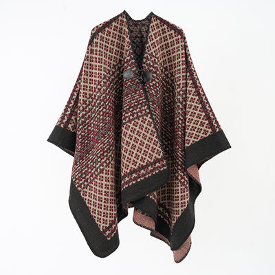Poncho Cálido Extra Grande con Abertura Frontal - Image 3