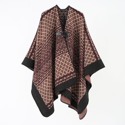 Poncho Cálido Extra Grande con Abertura Frontal - Image 3