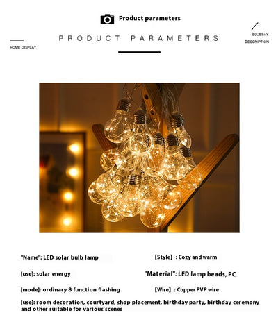 Guirnalda de Luces LED Impermeable para Jardín y Patio - Image 8