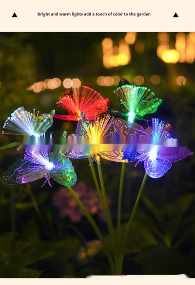 Lámpara Solar de Fibra Óptica Multicolor para Exteriores - Image 12