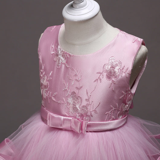 Vestido Infantil con Mangas Abullonadas y Bordados Delicados - Image 21