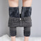 Jeans Cintura Alta Gris Ahumado con Acolchado de Terciopelo